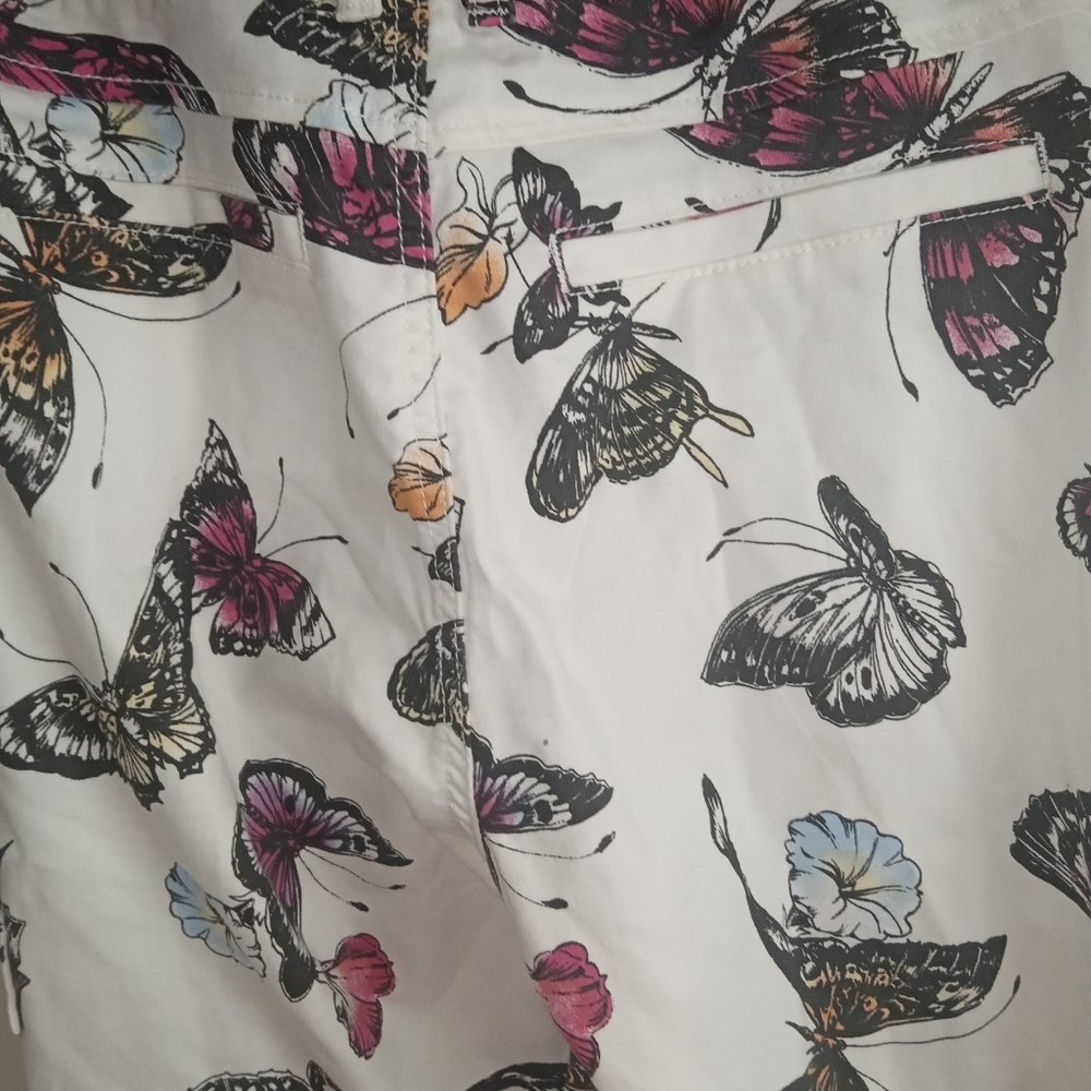 Butterfly Print Juniors Jogger Cargo Pants Size 9/10 - Picture 3 of 3